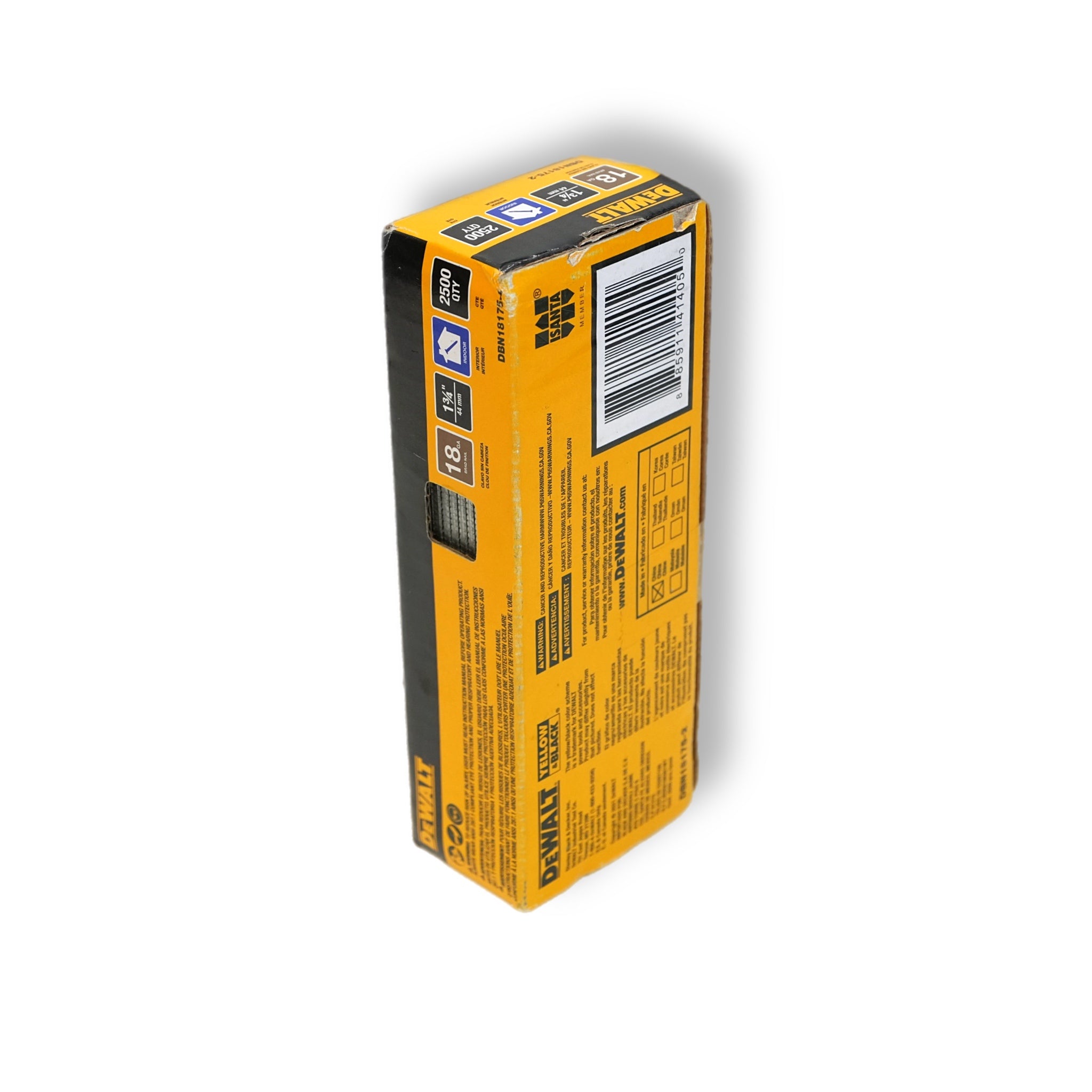 1-3/4 in. x 18-Gauge Brad Nails (2500 per Pack)