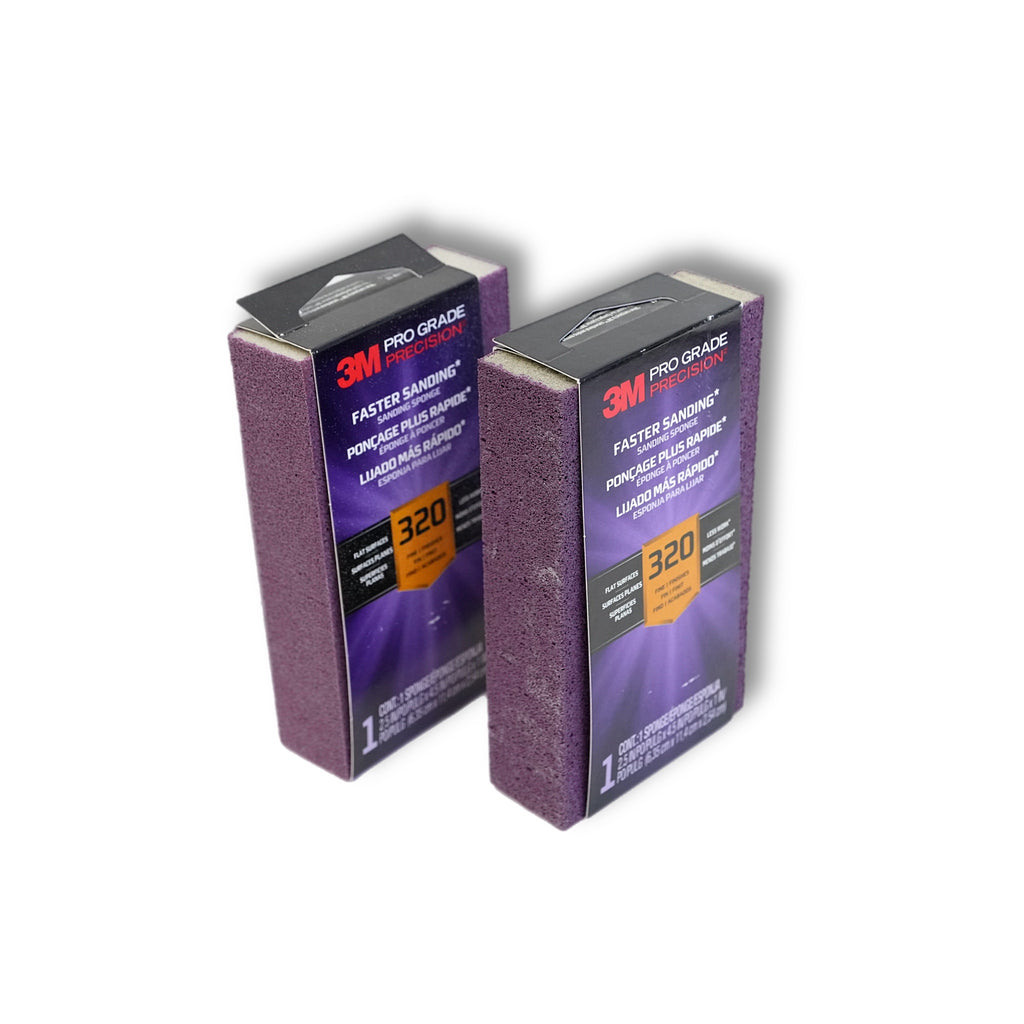 Pro Grade Precision 2.5 in. x 4.5 in. x 1 in. 320 Grit Faster Sanding Sanding Block Sponge (1-Pack)