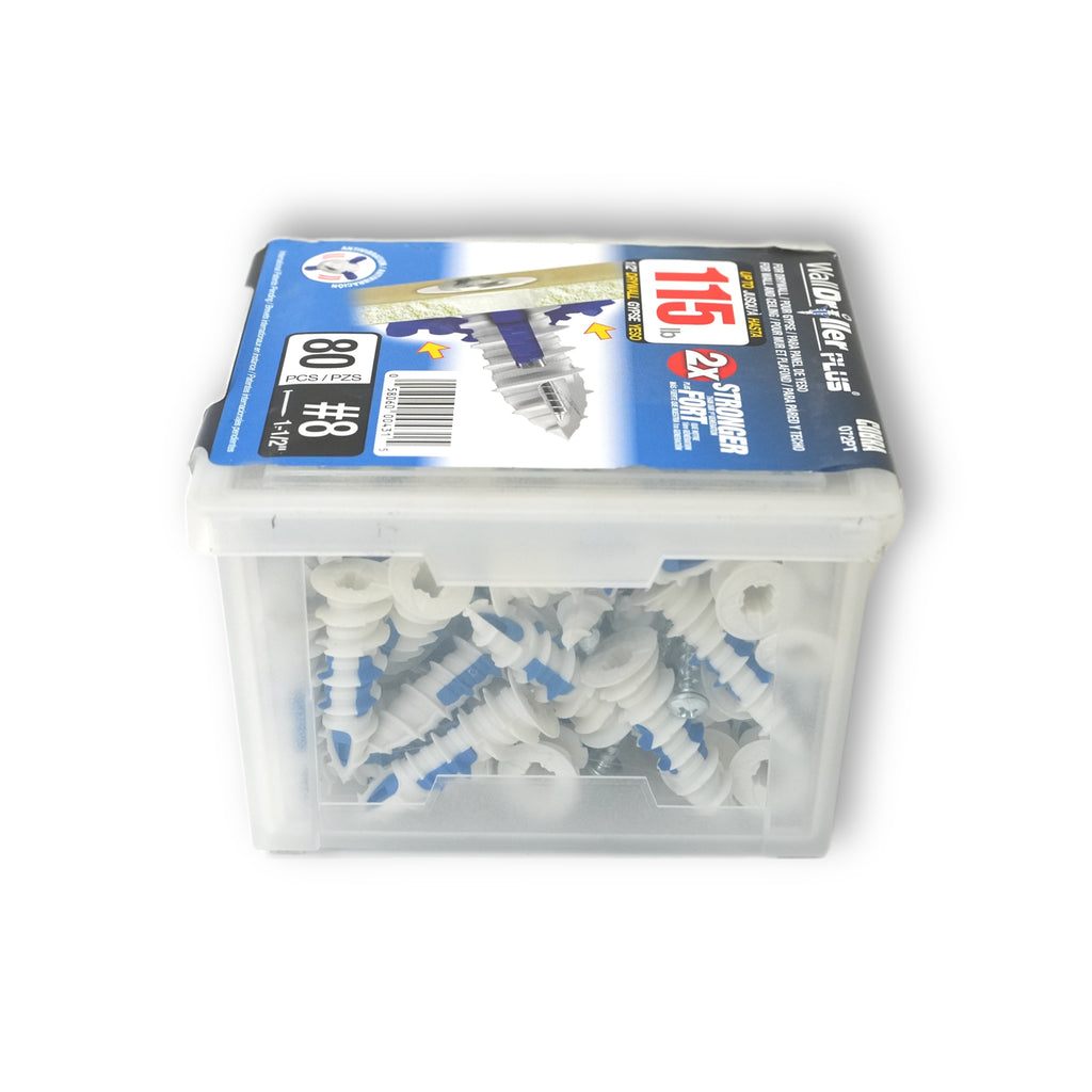 Walldriller Anchor #8 Hollow Wall Self Drilling Anchor with Screw