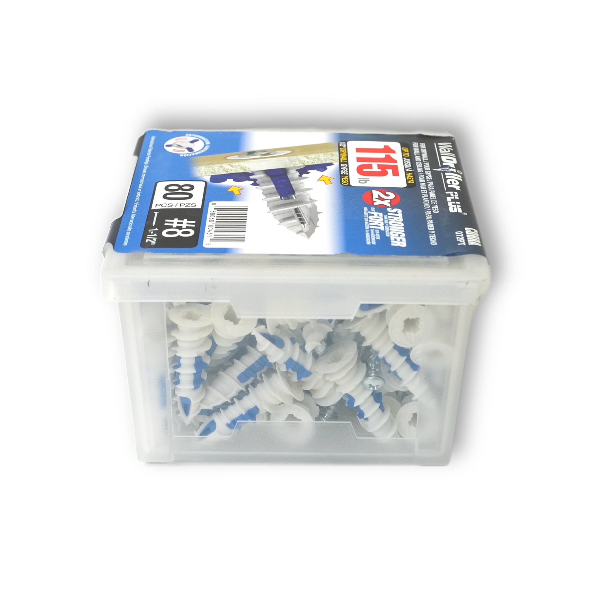 Walldriller Anchor #8 Hollow Wall Self Drilling Anchor with Screw