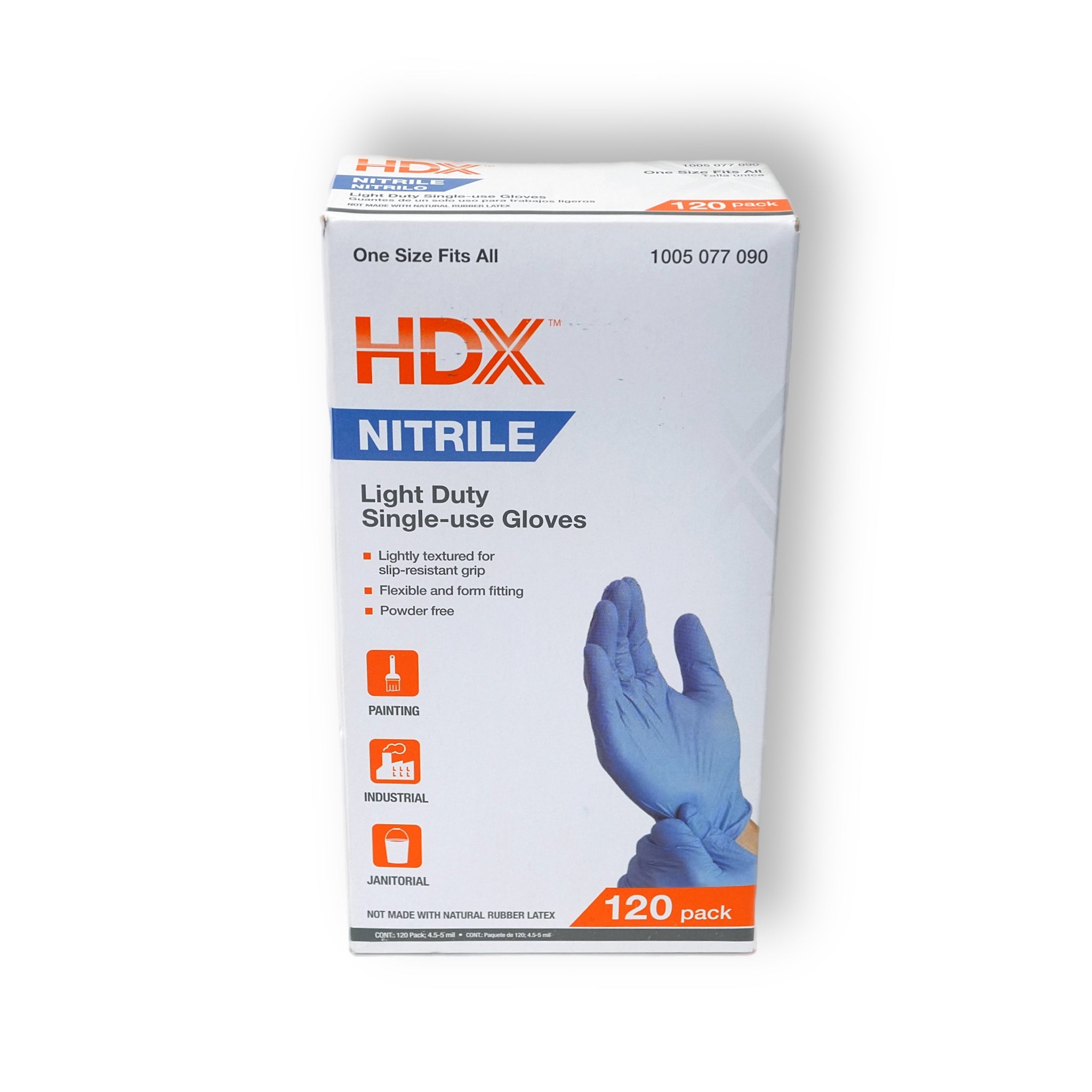 Blue Nitrile Disp Glove (120-Pack)