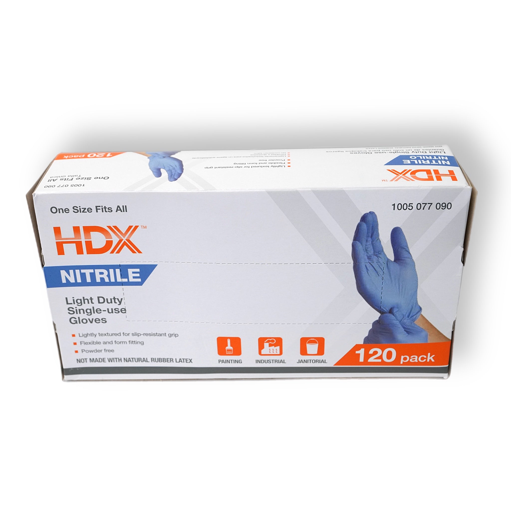 Blue Nitrile Disp Glove (120-Pack)