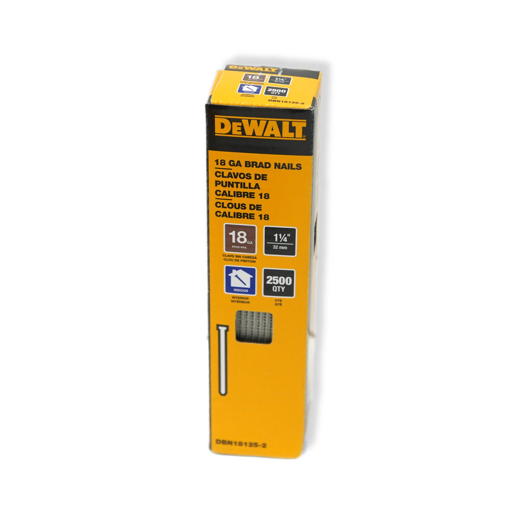 1-1/4 in. x 18-Gauge Brad Nails (2500 per Pack)