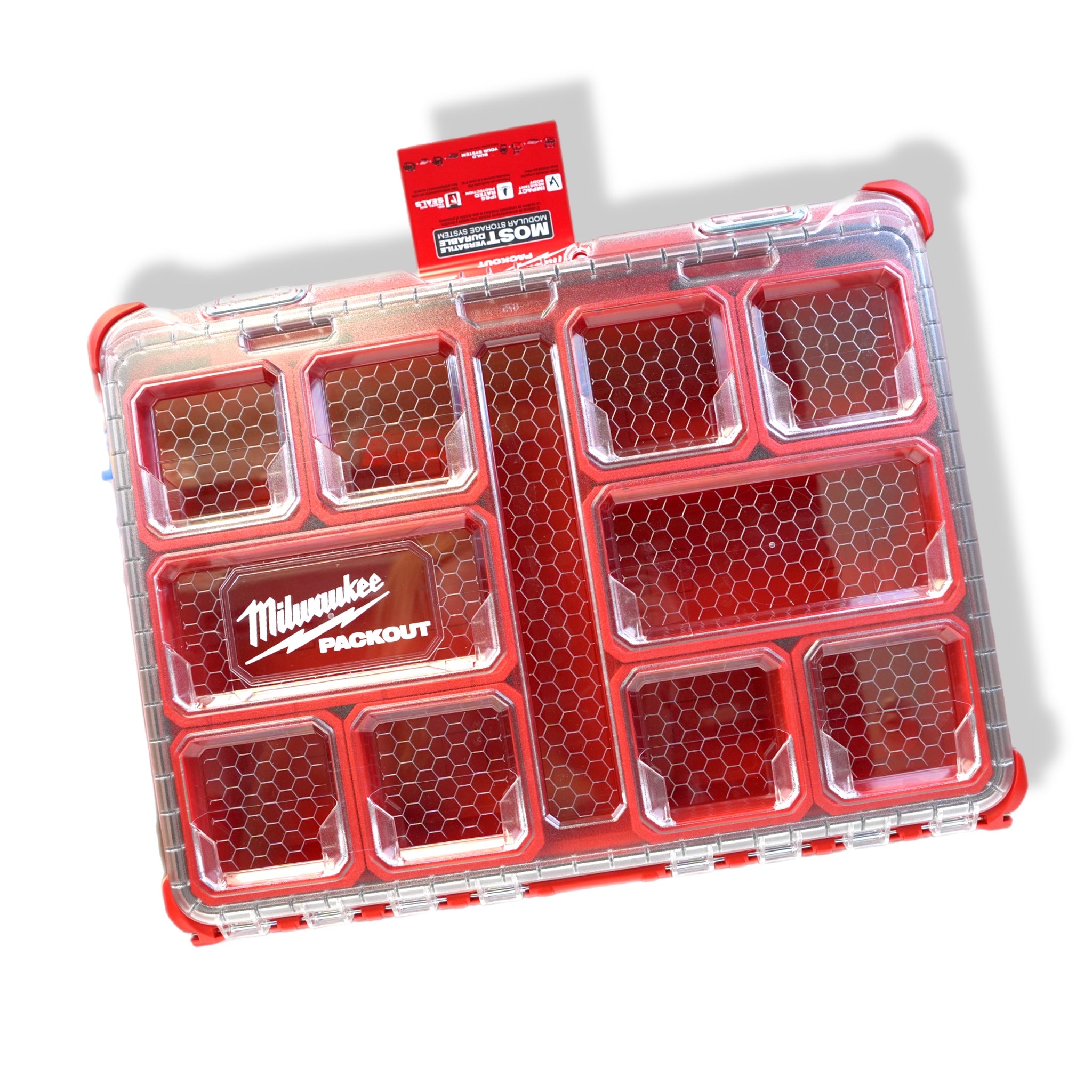 PACKOUT 11-Compartment Impact Resistant Portable Small Parts Organizer